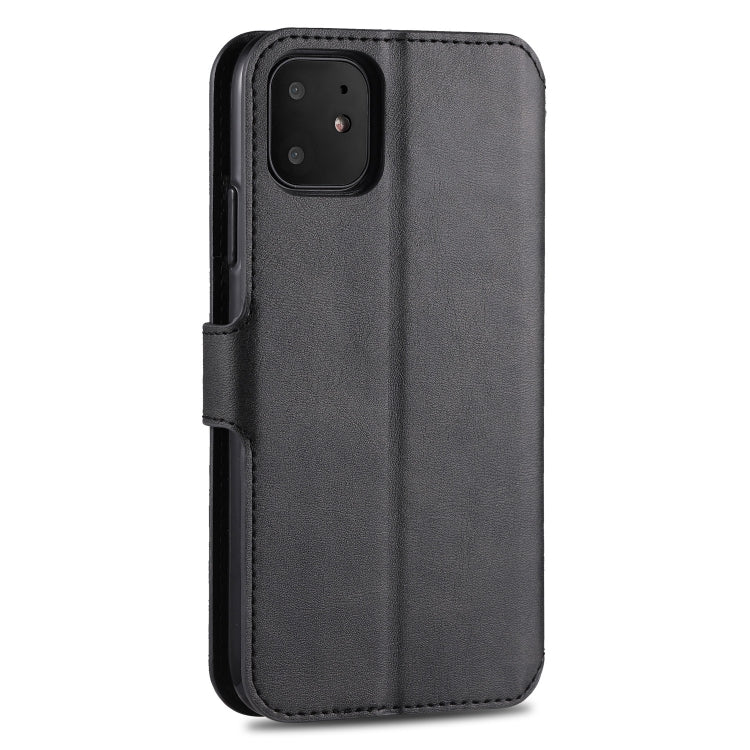 AZNS Calf Texture Magnetic Horizontal Flip PU Leather Case for iPhone 11, showcasing its elegant design and functional features.