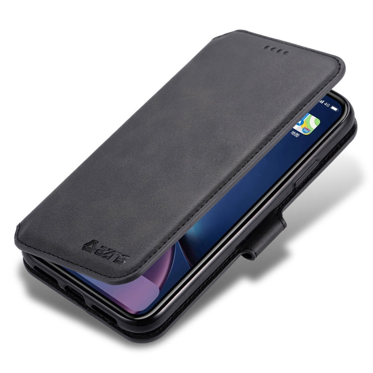 AZNS Calf Texture Magnetic Horizontal Flip PU Leather Case for iPhone 11, showcasing its elegant design and functional features.