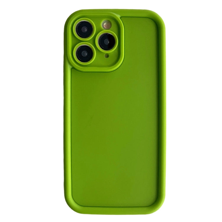 Frosted TPU phone case for iPhone 11 Pro, showcasing its shockproof design and precise cutouts.