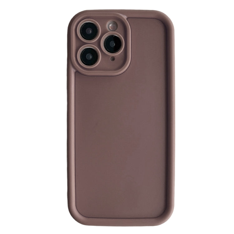 Frosted TPU phone case for iPhone 11 Pro Max, showcasing its shockproof design and precise cutouts.