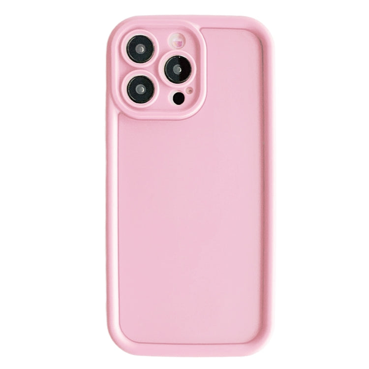 Fine Hole Shockproof Frame for iPhone 12 Pro, showcasing its frosted TPU design and precise cutouts.