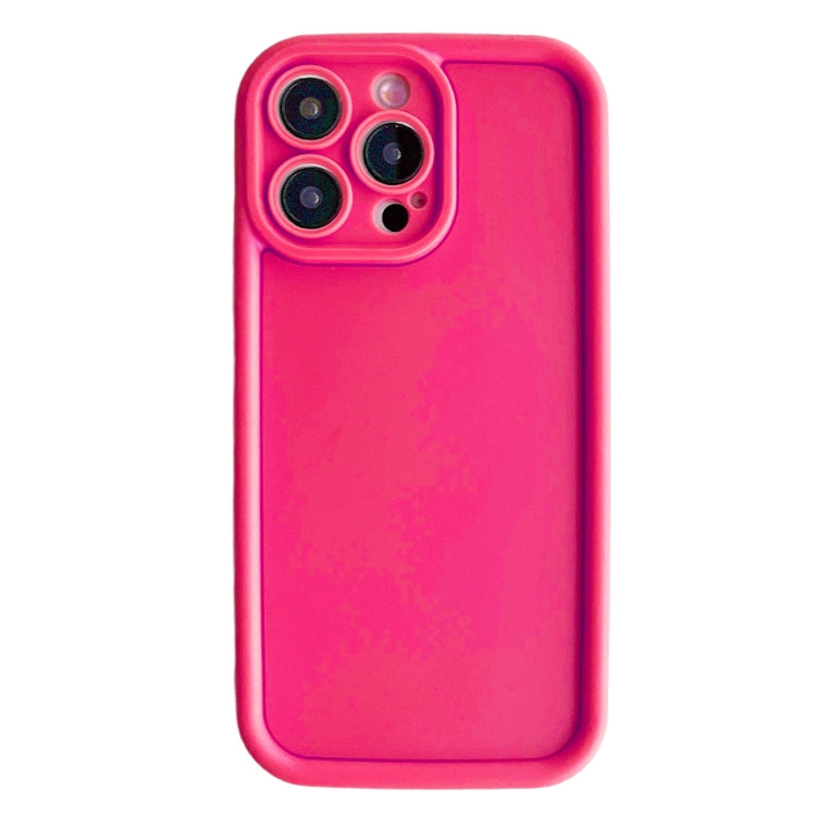 Fine Hole Shockproof Frame for iPhone 12 Pro, showcasing its frosted TPU design and raised edges for protection.