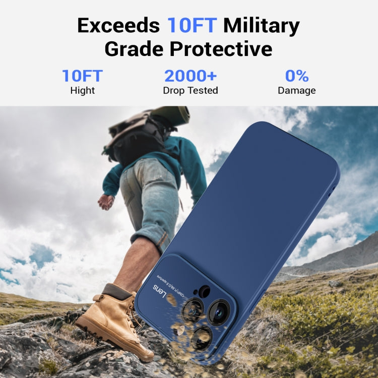 Purple TPU phone case for iPhone 12 Pro with raised edges and precise cutouts.