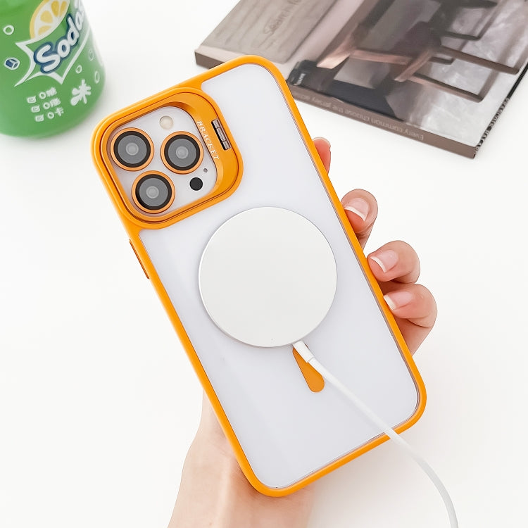 For iPhone 12 Pro MagSafe Acrylic Hybrid TPU Holder Phone Case showcasing its stylish design and protective features.