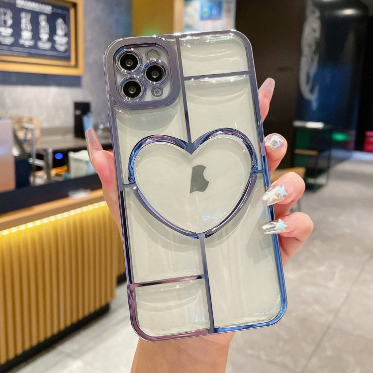 Electroplating 3D Love TPU Phone Case for iPhone 12 Pro Max, showcasing its stylish design and protective features.