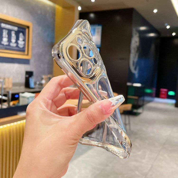 Electroplating 3D Love TPU Phone Case for iPhone 12 Pro Max, showcasing its stylish design and protective features.