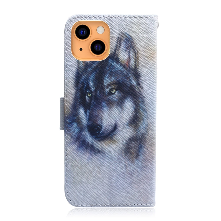 For iPhone 13 Coloured Drawing Horizontal Flip Leather Case showcasing vibrant colors and a sleek design, made from PU leather and TPU material.
