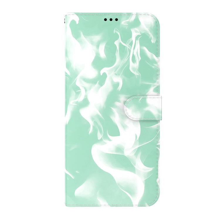 For iPhone 13 mini Cloud Fog Pattern Horizontal Flip Leather Case showcasing its stylish design and practical features.