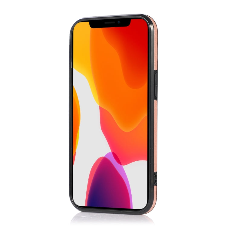 Multi-functional cross-body card bag for iPhone 13 mini made of TPU and PU, featuring a stylish design and a diagonal lanyard.