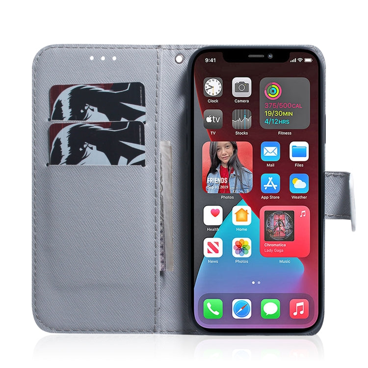 For iPhone 13 Pro Max Coloured Drawing Horizontal Flip Leather Case showcasing its stylish design and functional features.