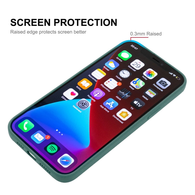 Hat-Prince ENKAY Liquid Silicone Shockproof Case for iPhone 13 Pro Max in stylish design, showcasing its slim profile and protective features.