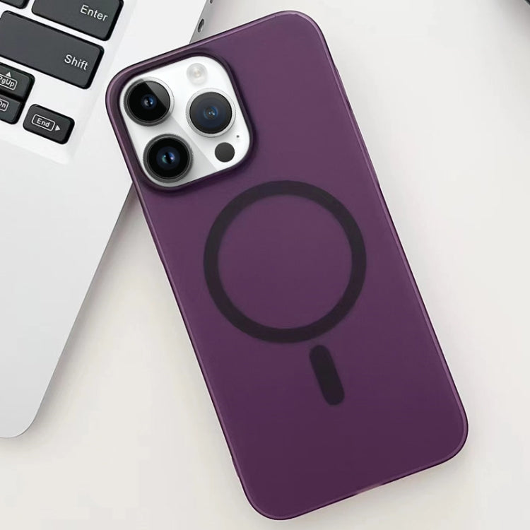Purple Ice Fog MagSafe PC Phone Case for iPhone 13 Pro Max, showcasing its sleek design and protective features.