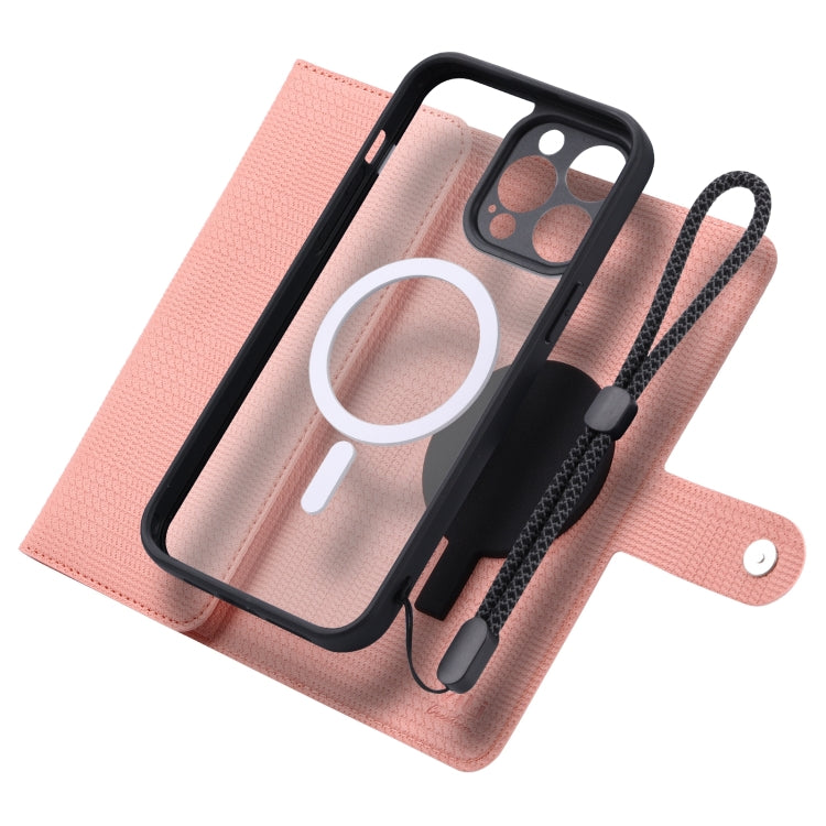 ViLi GHB Series MagSafe Magnetic Zipper Leather case for iPhone 13 Pro Max, showcasing its stylish design and wallet functionality.