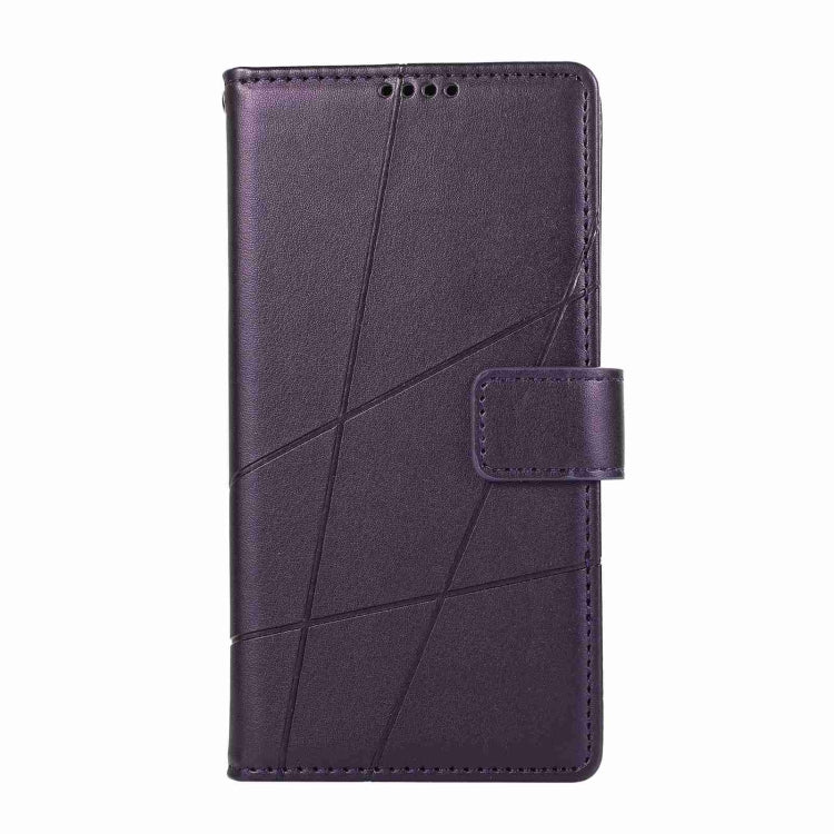 For iPhone 13 Pro PU leather case with embossed texture, featuring card slots and a wrist strap.