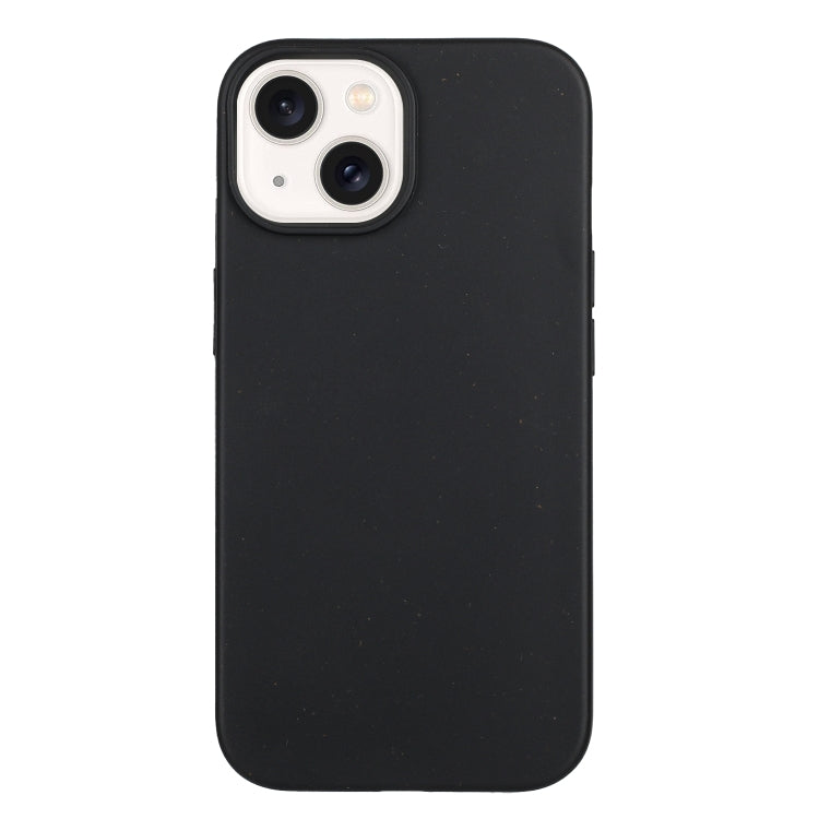 Black Wheat Straw and TPU Phone Case for iPhone 13, showcasing its sleek design and eco-friendly materials.
