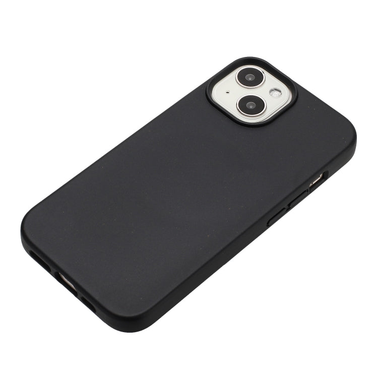 Black Wheat Straw and TPU Phone Case for iPhone 13, showcasing its sleek design and eco-friendly materials.