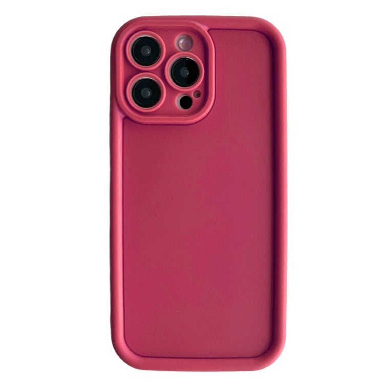 Frosted TPU phone case for iPhone 14 Pro Max, showcasing its shockproof design and precise cutouts.