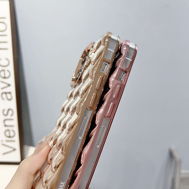 Mermaid Scale Electroplated Glitter Paper Phone Case for iPhone 14 Pro, showcasing a stylish design with glittery scales and a protective TPU material.