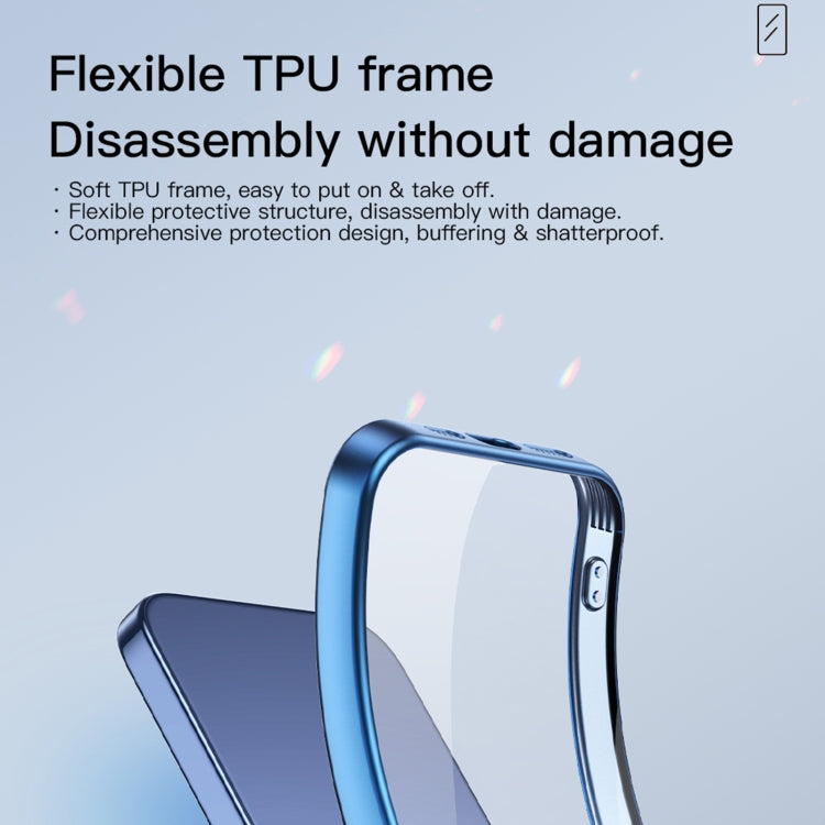 TOTUDESIGN PC-3 Series MagSafe Electroplating case for iPhone 15 Pro Max, showcasing its sleek design and protective features.