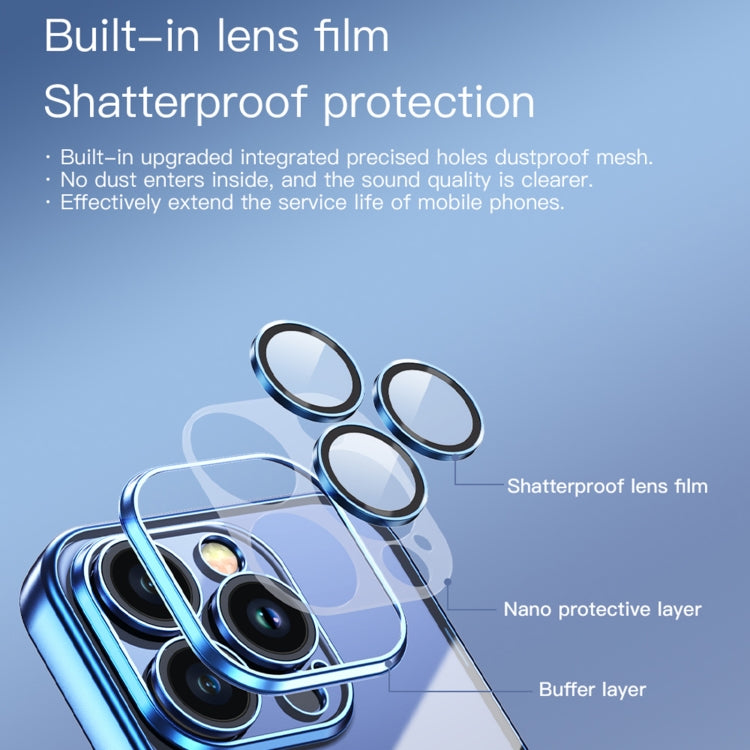 TOTUDESIGN PC-3 Series MagSafe Electroplating case for iPhone 15 Pro Max, showcasing its sleek design and protective features.