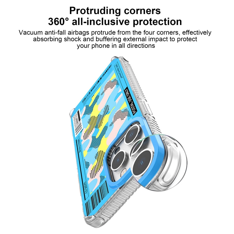 Purple Mutural Billboard Series Phone Case for iPhone 15 Pro, showcasing its soft TPU material and precise cutouts.