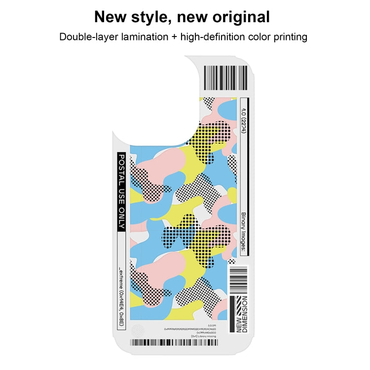 Purple Mutural Billboard Series Phone Case for iPhone 15 Pro, showcasing its soft TPU material and precise cutouts.