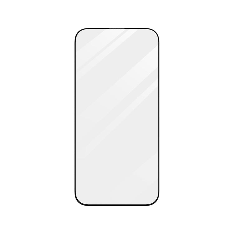 TOTU AB-057 CSG High Aluminum Glass screen protector for iPhone 15, showcasing its full coverage and sleek design.