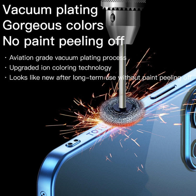 TOTUDESIGN PC-3 Series MagSafe TPU Phone Case for iPhone 15, showcasing electroplating finish and shock-absorbing design.