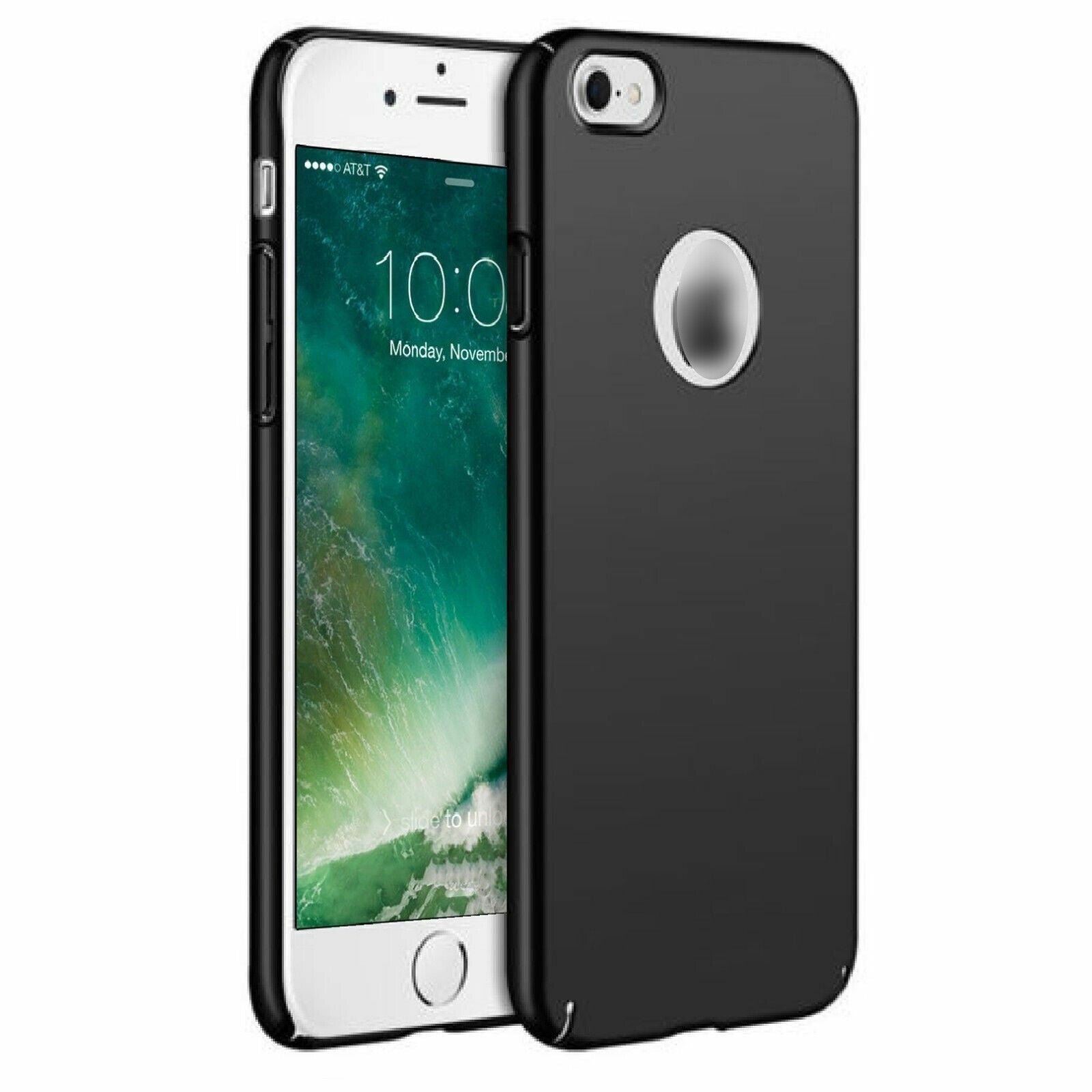 Shockproof Ultra Thin Slim Case for iPhone models 7, 8, 11, 12, 13, 14, Plus, XR, XS, showcasing its sleek design and protective features.