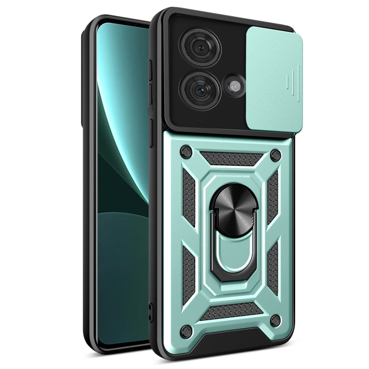 Motorola Edge 40 Neo 5G case with sliding camera cover design, showcasing its TPU hybrid material and sleek profile.