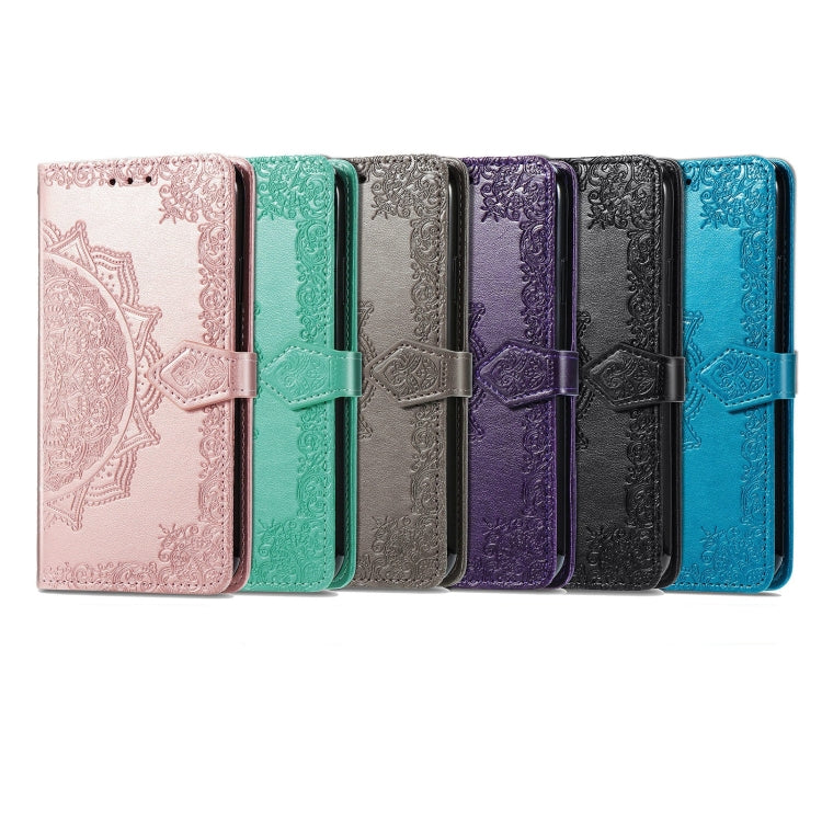 Motorola Edge 40 Neo case featuring an embossed mandala flower design, showcasing its stylish and protective features.