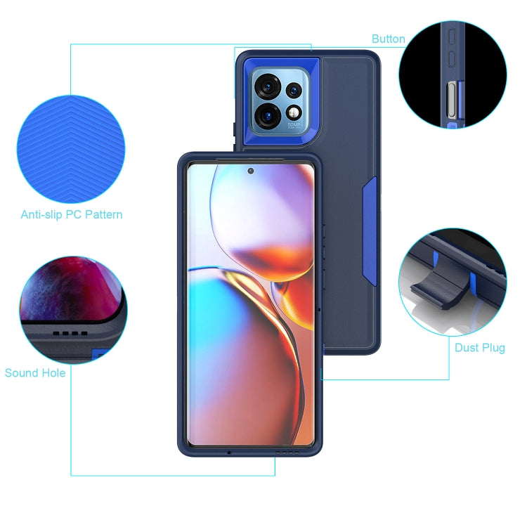 Purple 2 in 1 Magnetic PC + TPU Phone Case for Motorola Moto G 5G 2023, showcasing its sleek design and durable materials.