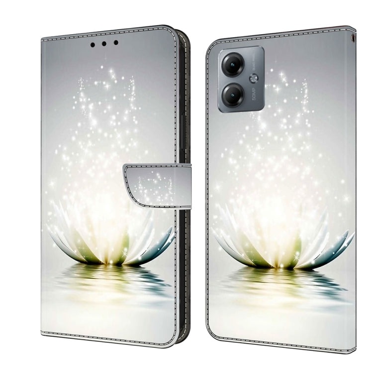 Motorola Moto G14 Crystal 3D Shockproof Protective Leather Phone Case in black, showcasing its sleek design and card slot feature.