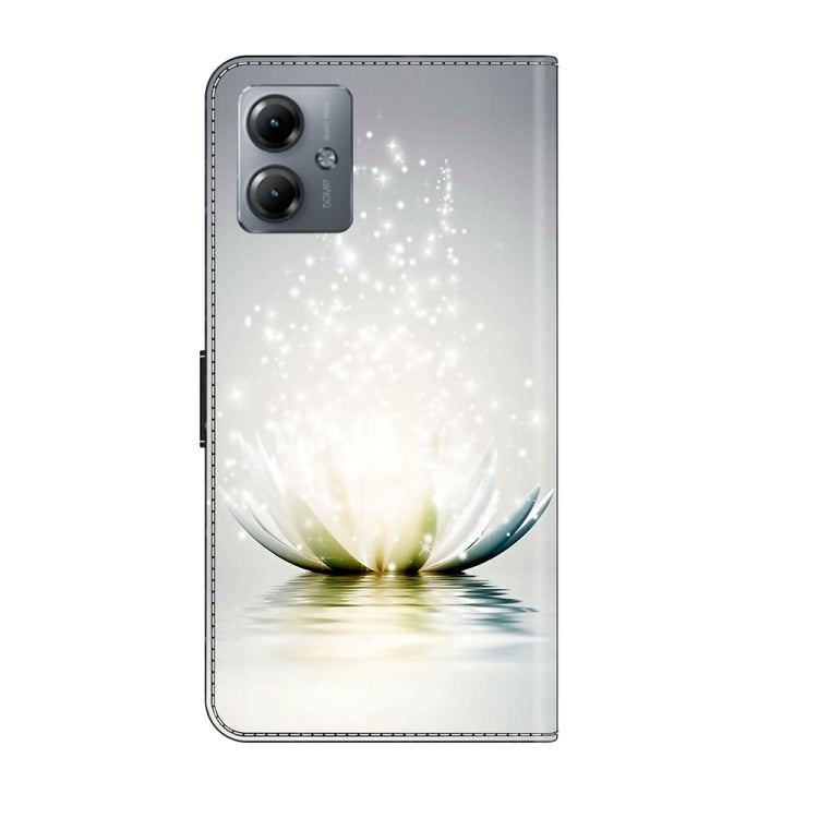 Motorola Moto G14 Crystal 3D Shockproof Protective Leather Phone Case in black, showcasing its sleek design and card slot feature.