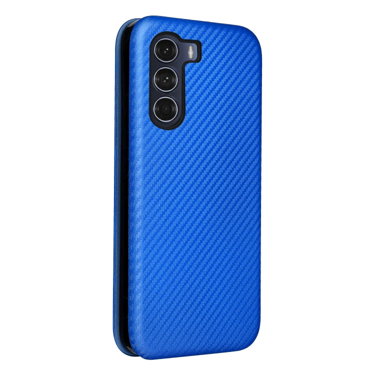 Carbon Fiber Texture Horizontal Case for Motorola Moto G200 5G, showcasing its durable design and card slot feature.