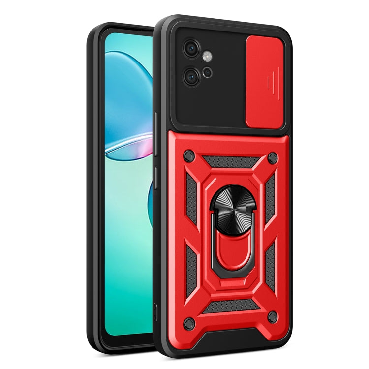 Motorola Moto G32 phone case featuring a sliding camera cover design, made from durable TPU and PC materials, showcasing its sleek and protective features.