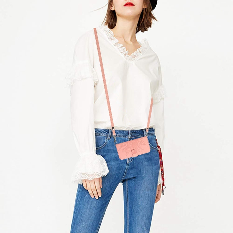 Stylish Sun Flower Embossed Flip case for Motorola Moto G34 5G, showcasing its elegant design and functional features.