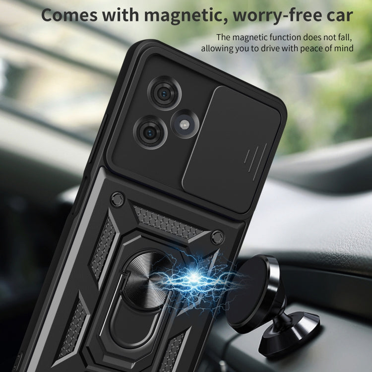 Motorola Moto G54 5G TPU Hybrid PC case with sliding camera cover design, showcasing its sleek and durable construction.