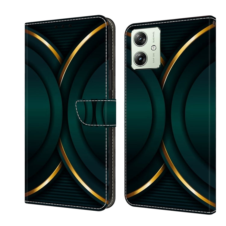 For Motorola Moto G54 Crystal 3D Shockproof Protective Leather Phone Case showcasing its sleek design and functional features.