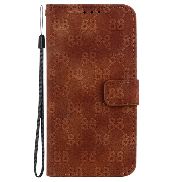 Stylish embossed leather phone case for Motorola Moto G54, featuring card slots and a kickstand.