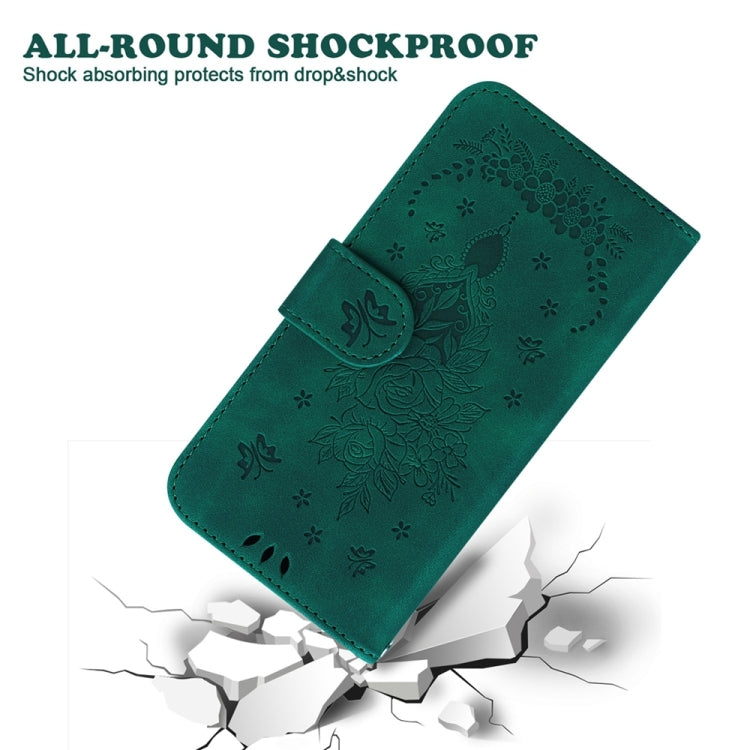 Butterfly Rose Embossed Leather Phone Case for Motorola Moto G84, showcasing its elegant design and practical features.