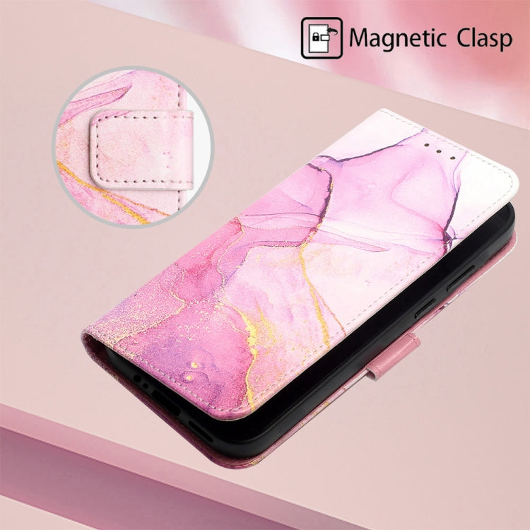 Marble Pattern Flip Leather Phone Case for Motorola Moto G84, showcasing its stylish design and functional features.