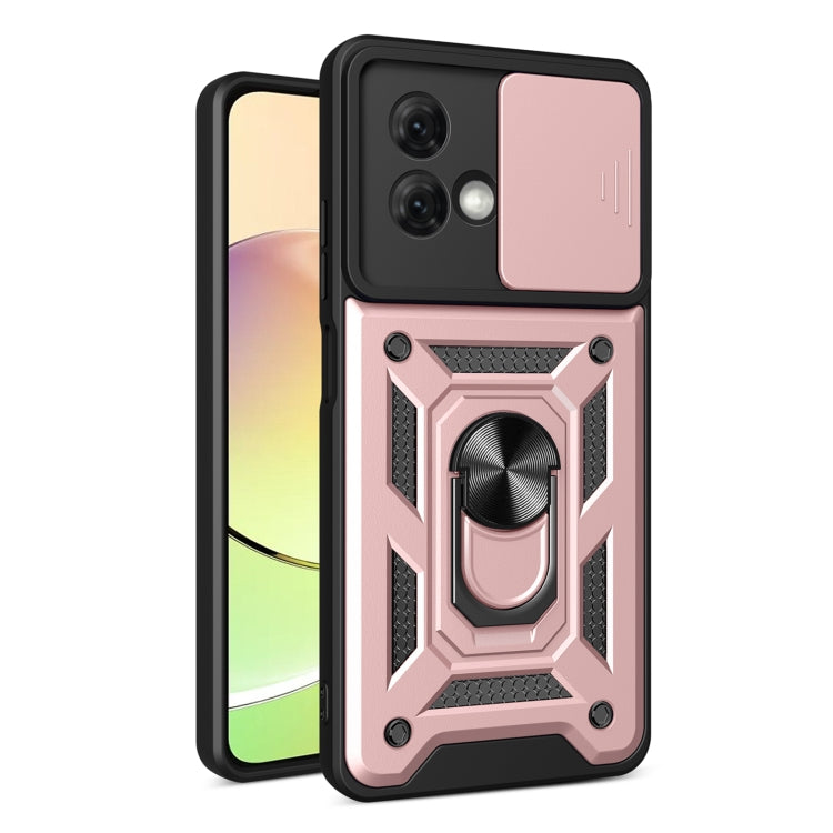 Motorola Moto G84 TPU Hybrid PC Phone Case with sliding camera cover design, showcasing its durability and sleek appearance.