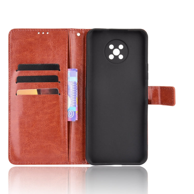 For Nokia C50 5G Crazy Horse Texture Horizontal Flip Leather Case showcasing its stylish design and functional features.