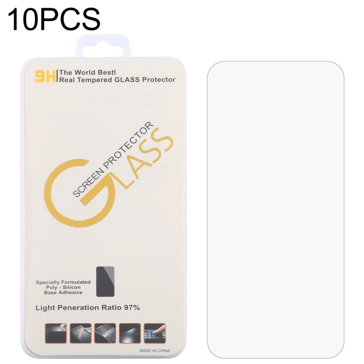 10 PCS tempered glass screen protectors for Nokia XR20, showcasing high hardness and clarity.