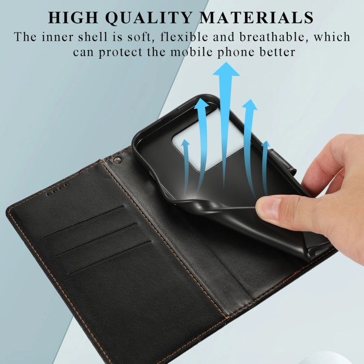 For OnePlus 10 Pro PU leather phone case with embossed texture, featuring card slots and a wrist strap.