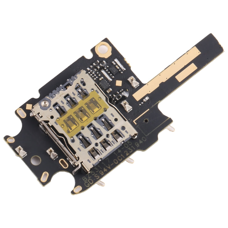 OnePlus 7T SIM Card Reader Board with integrated microphone, compact and high-quality replacement part.