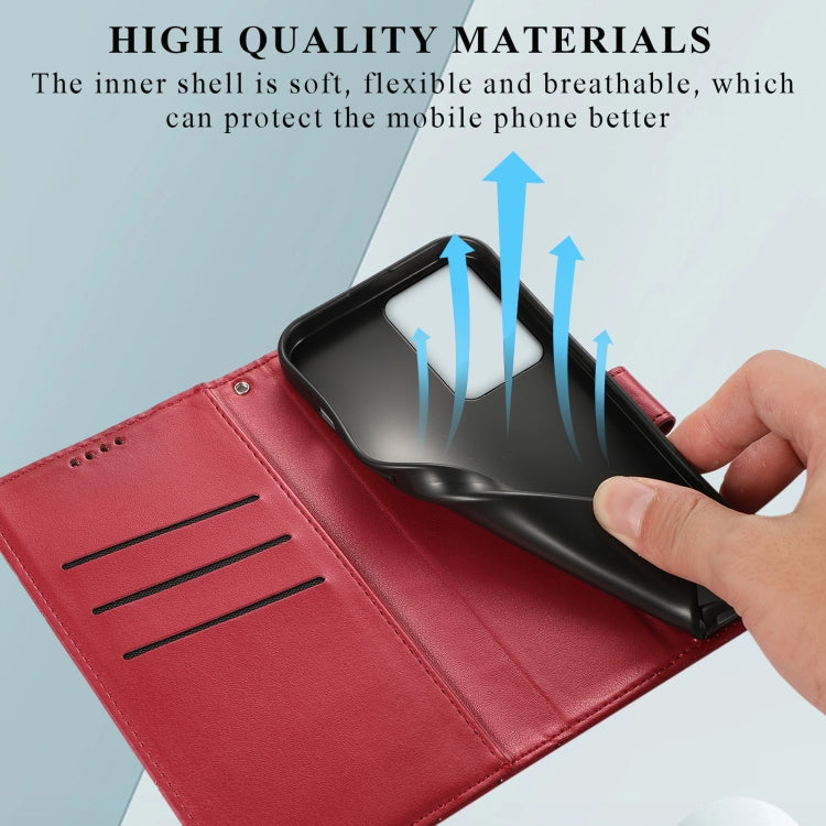 For OnePlus Nord 2T PU leather phone case with embossed texture, featuring card slots and a wrist strap.