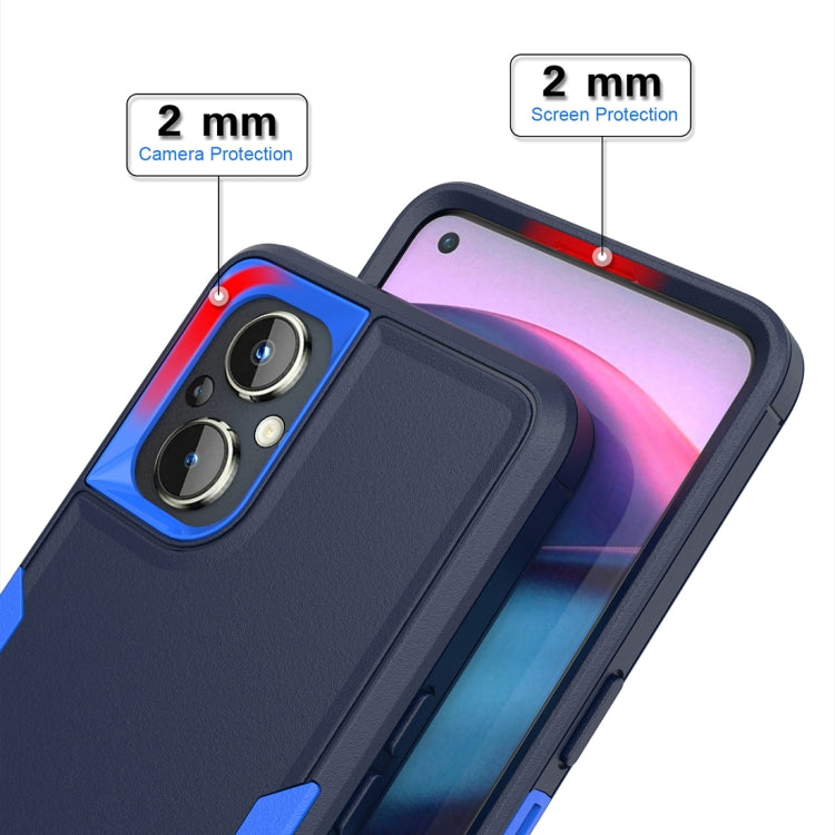 Purple 2 in 1 Magnetic PC + TPU Phone Case for OnePlus Nord N20 5G, showcasing its sleek design and durable materials.