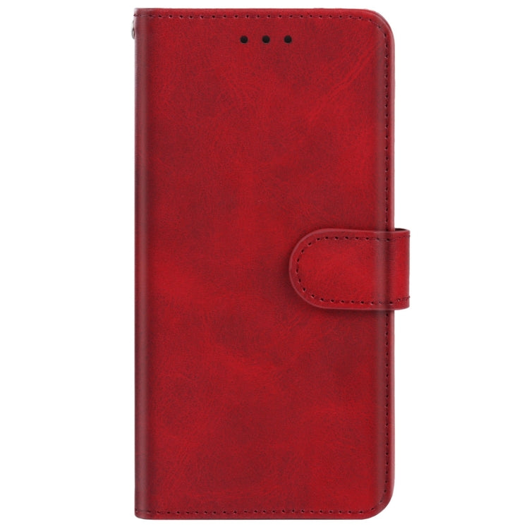 Red leather phone case designed for OPPO A56 5G, featuring card slots and a holder for horizontal viewing.